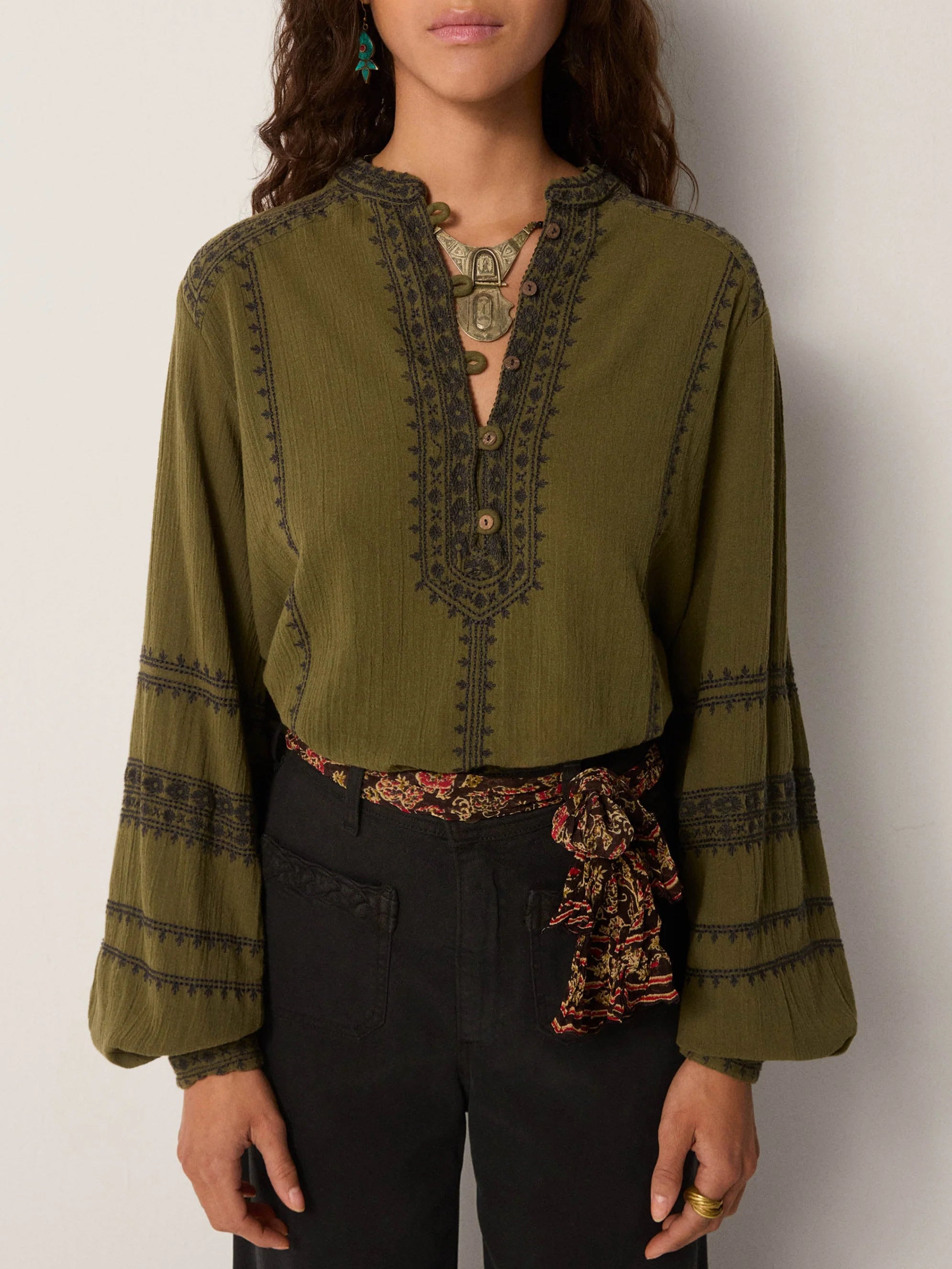 MAISON HOTEL RENATO BLOUSE ORISSA MOSS