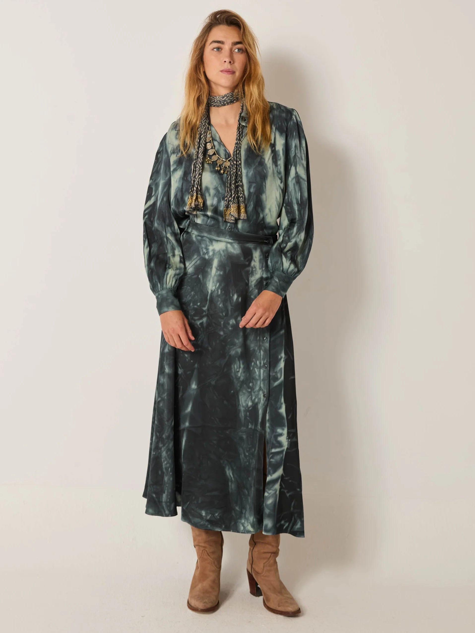 MAISON HOTEL BRIGITTE SKIRT MARBLE SHADOW