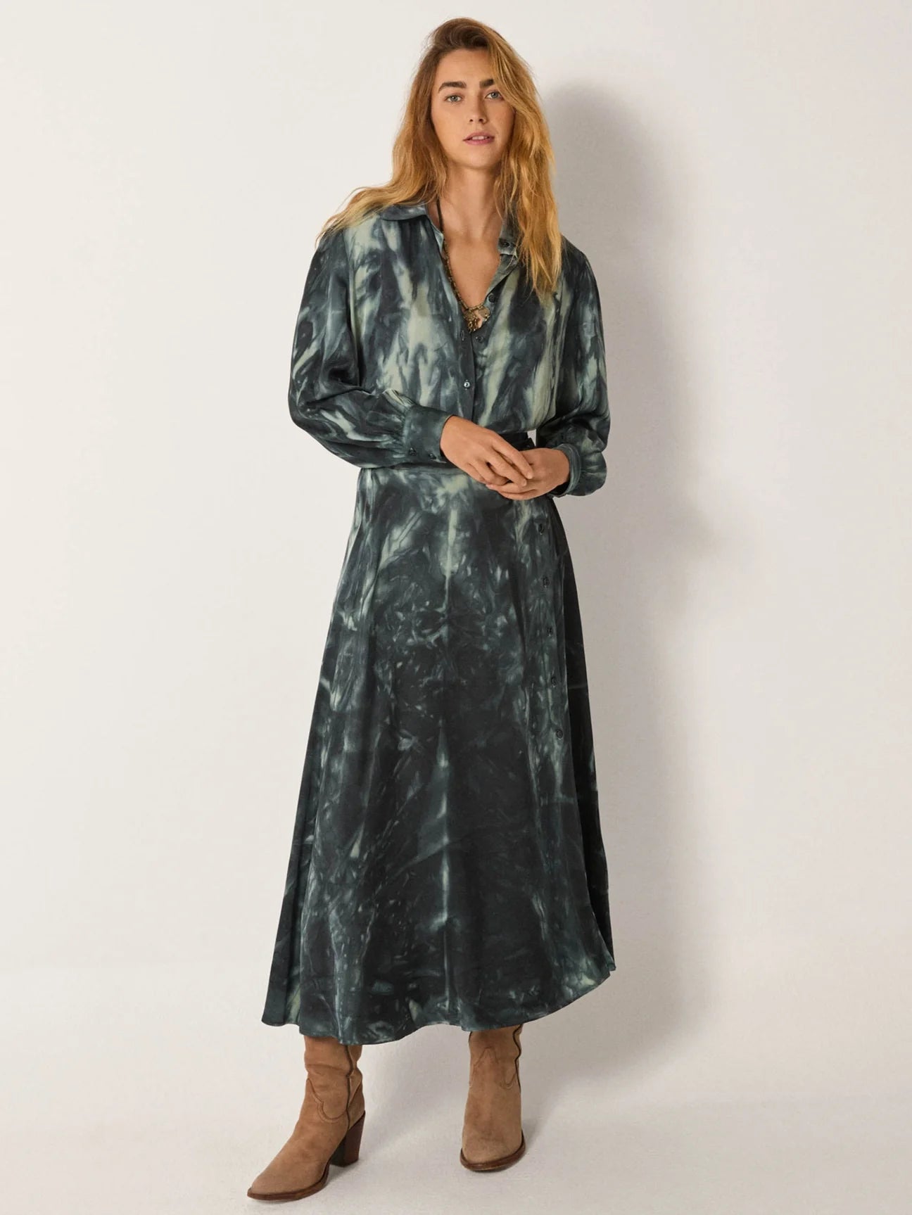 MAISON HOTEL BRIGITTE SKIRT MARBLE SHADOW