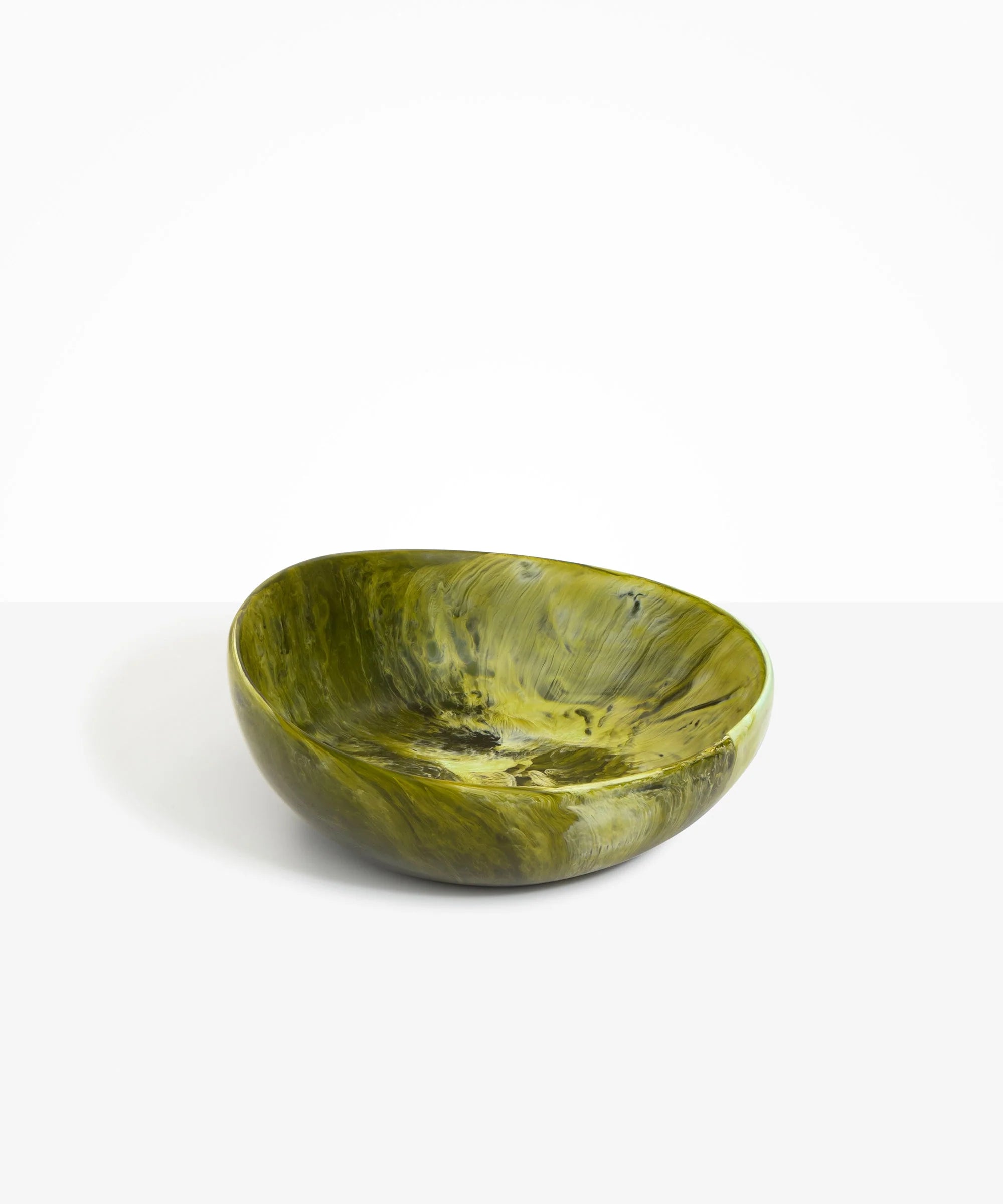 DINOSAUR DESIGNS MALACHITE FLOW SALAD BOWL