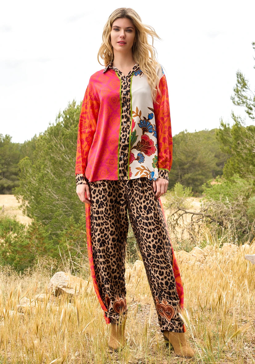MISS GOODLIFE LEO PAISLEY PANT