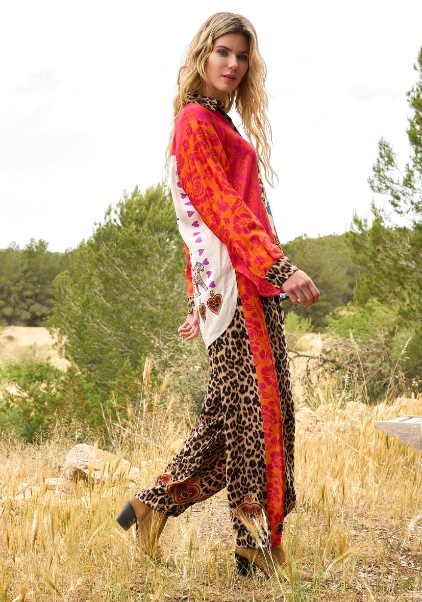 MISS GOODLIFE LEO PAISLEY PANT