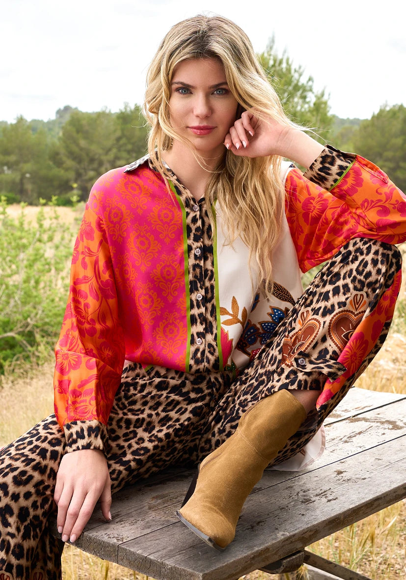 MISS GOODLIFE LEO PAISLEY PANT