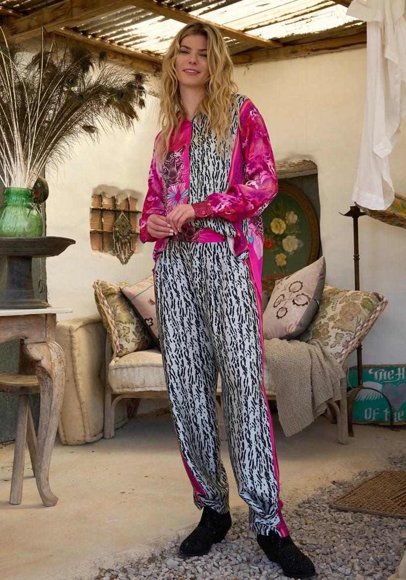 MISS GOODLIFE PINK ANIMAL LOVE PANTS