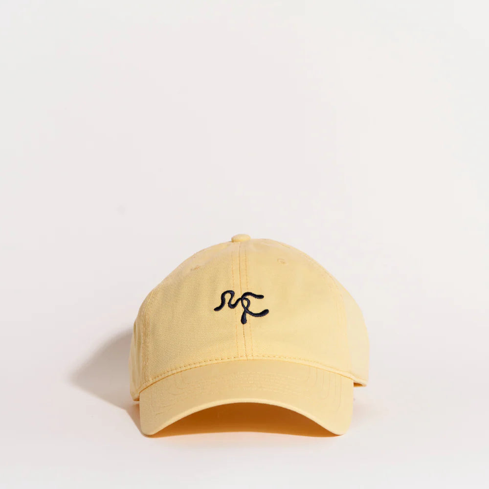 MIA CAPRI EMBROIDERED CAP YELLOW