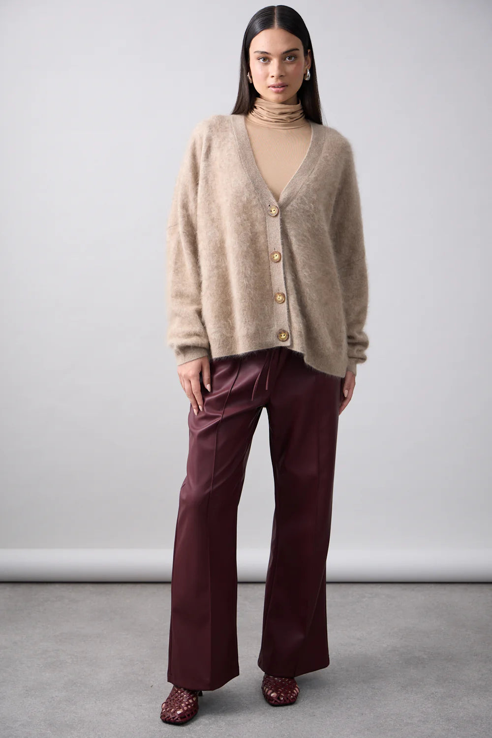 MIA FRATINO MAE CARDI - BISCUIT
