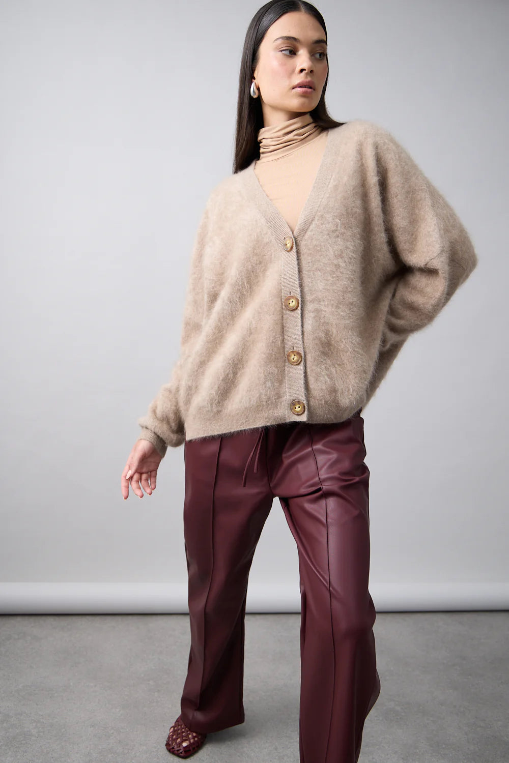 MIA FRATINO MAE CARDI - BISCUIT