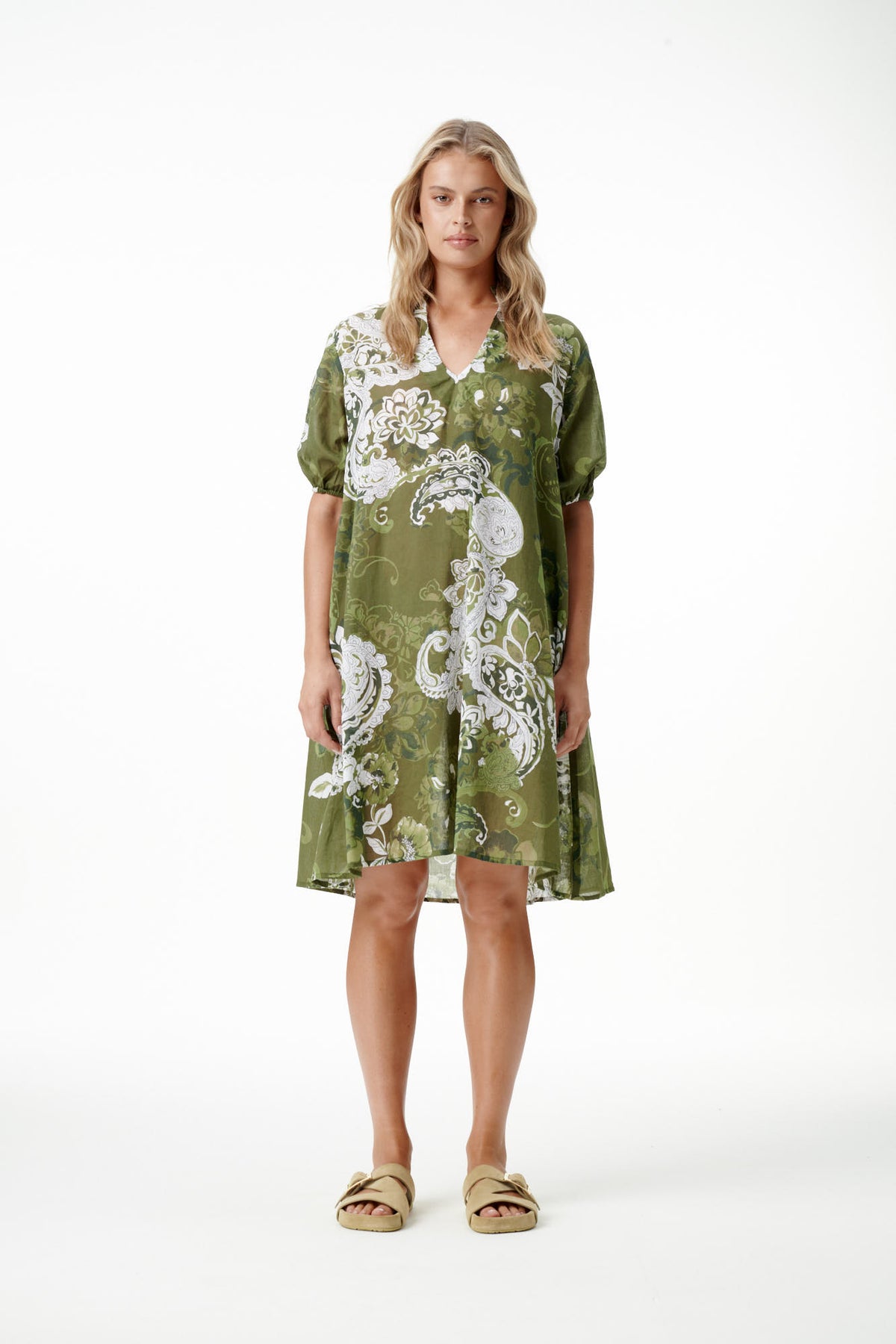 ONESEASON MIDDY GRACE KHAKI SWIRL