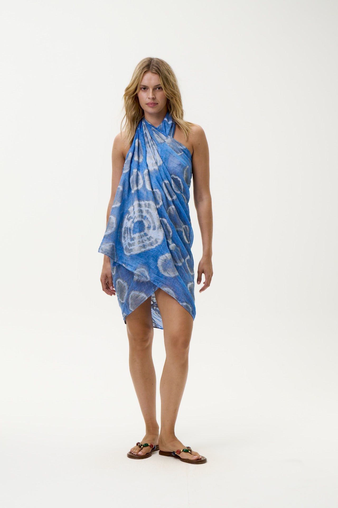 ONESEASON SARONG MOROCCAN FOIL BLUE