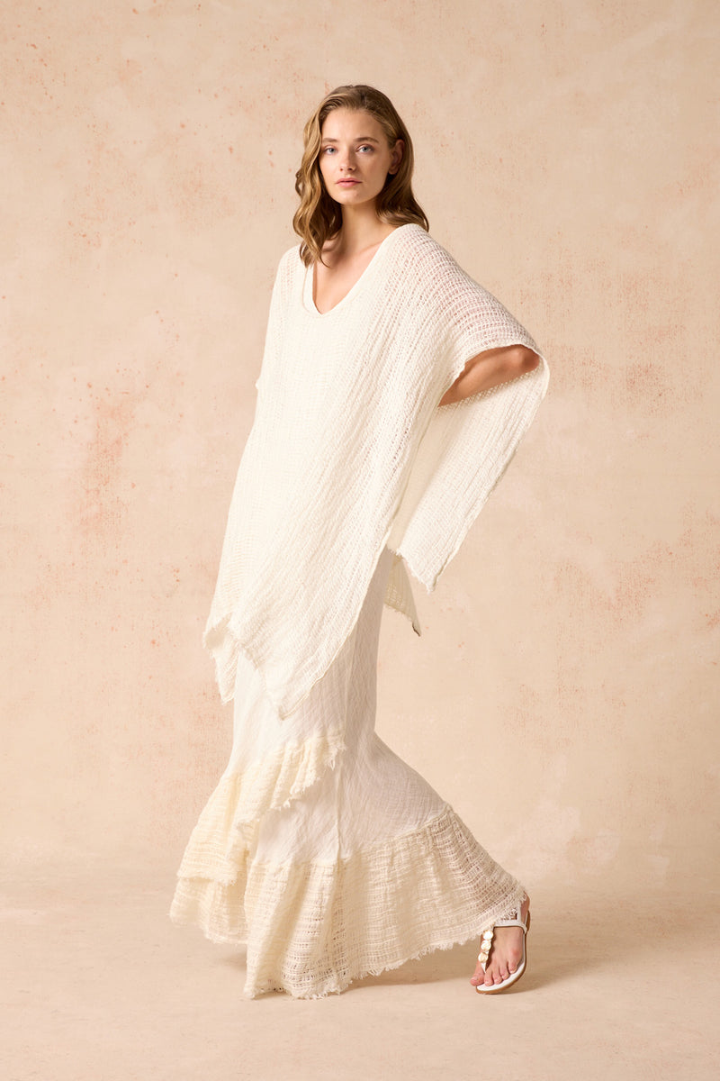 ESTILO EMPORIO MULTI WEAR PONCHO GIORNO PANNA
