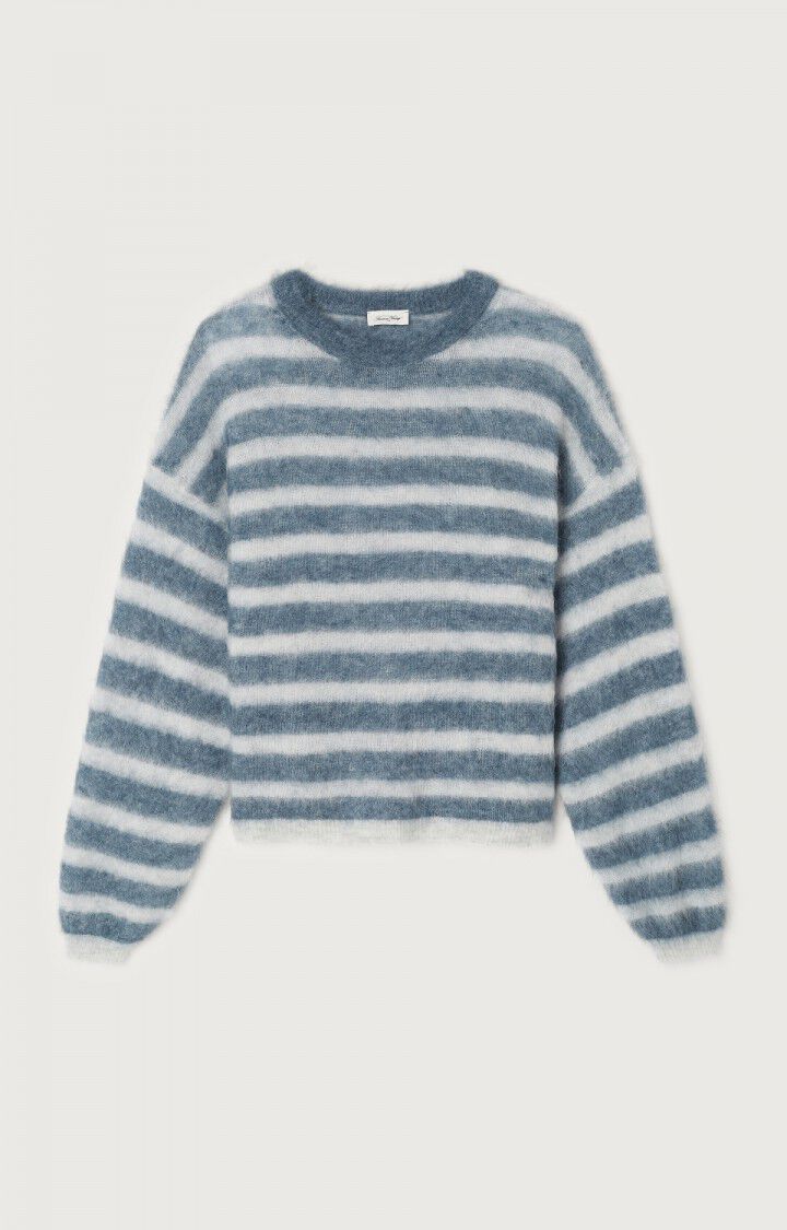 AMERICAN VINTAGE NENYBAY JUMPER - POLAR MELANGE STRIPED TORNADO MELANGE