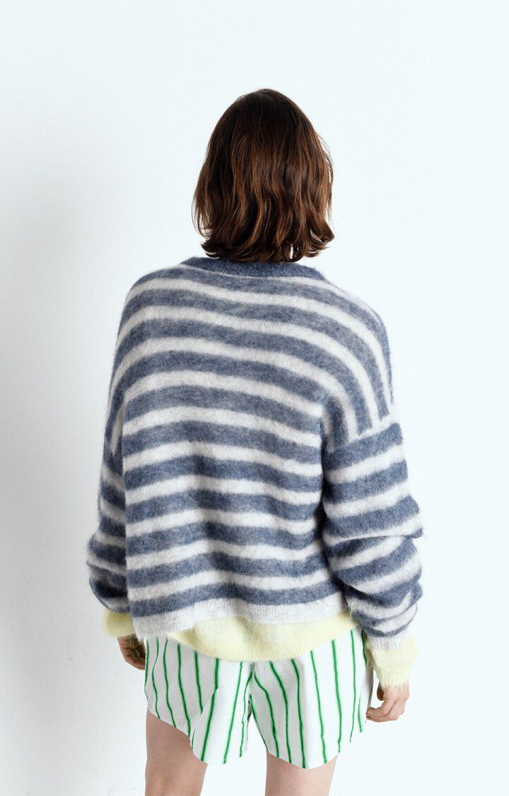 AMERICAN VINTAGE NENYBAY JUMPER - POLAR MELANGE STRIPED TORNADO MELANGE