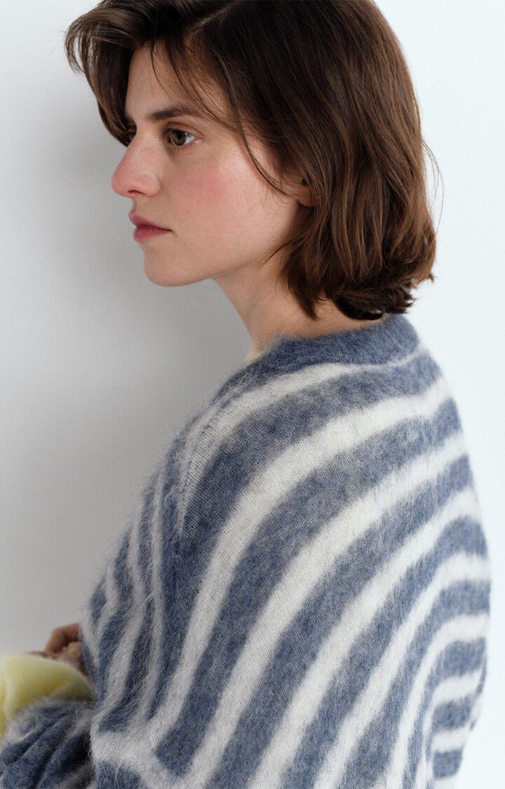 AMERICAN VINTAGE NENYBAY JUMPER - POLAR MELANGE STRIPED TORNADO MELANGE