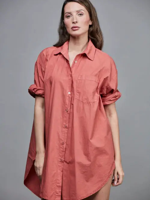 SIXTY DAYS BOYFRIEND LONG SHIRT - PEPAROSA