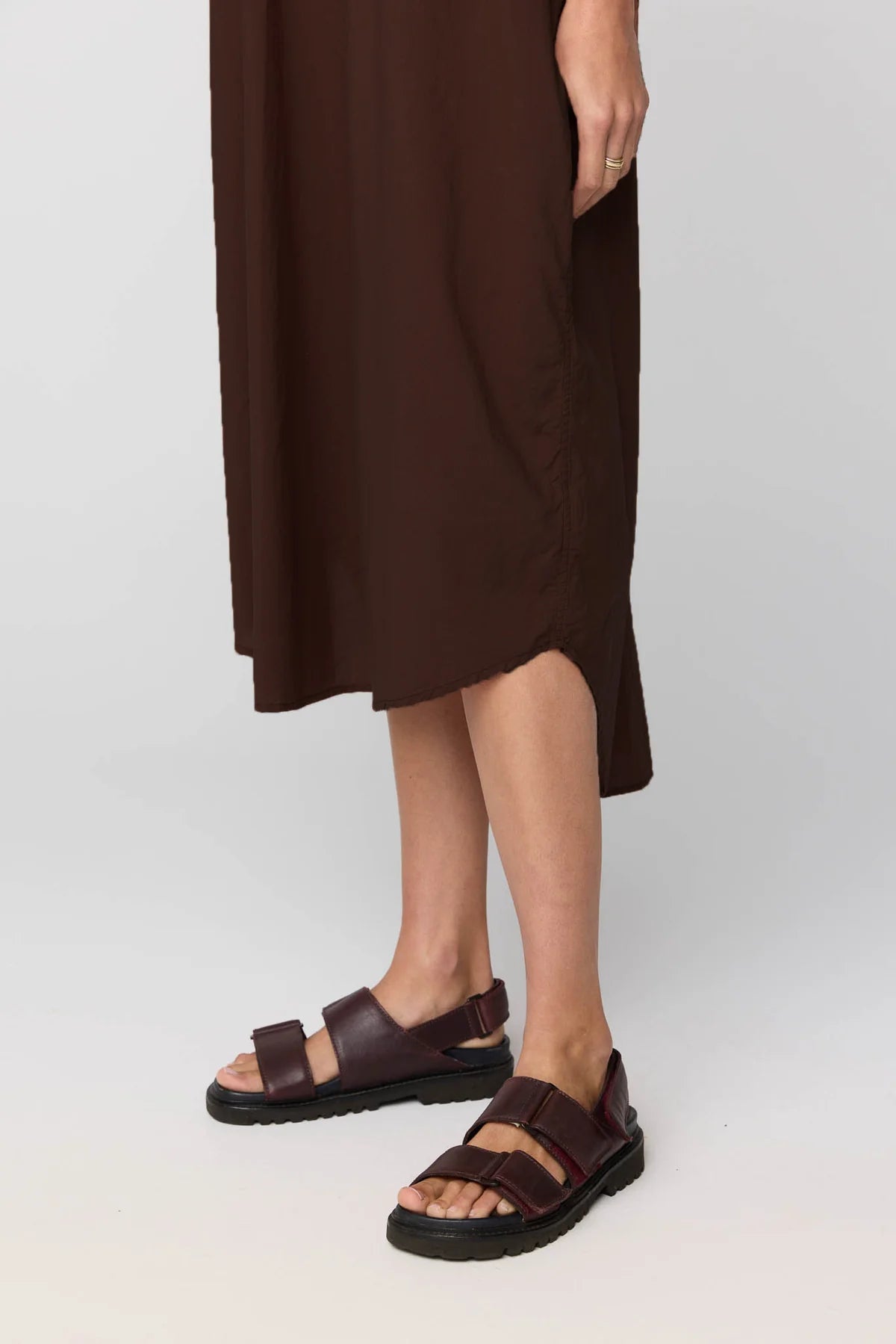 PRIMNESS AVERY SHIRT DRESS CHOCOLATE