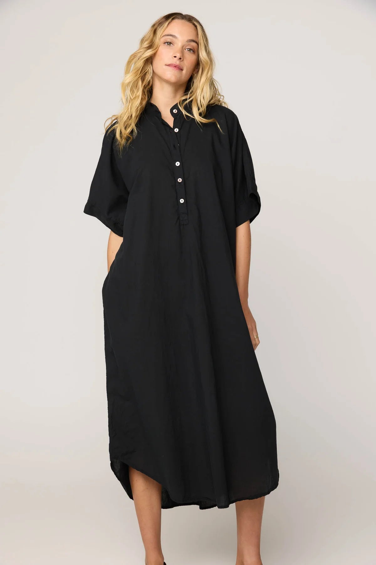PRIMNESS AVERY SHIRT DRESS NOIR