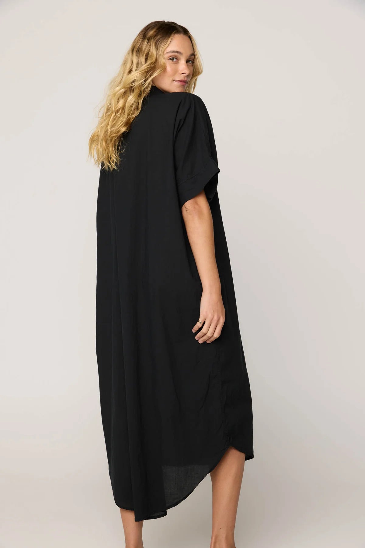 PRIMNESS AVERY SHIRT DRESS NOIR