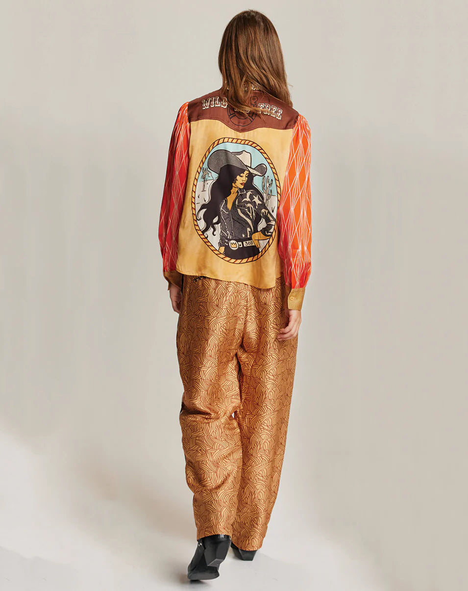 ME369 LYDIA TAILORED PANTS RODEO