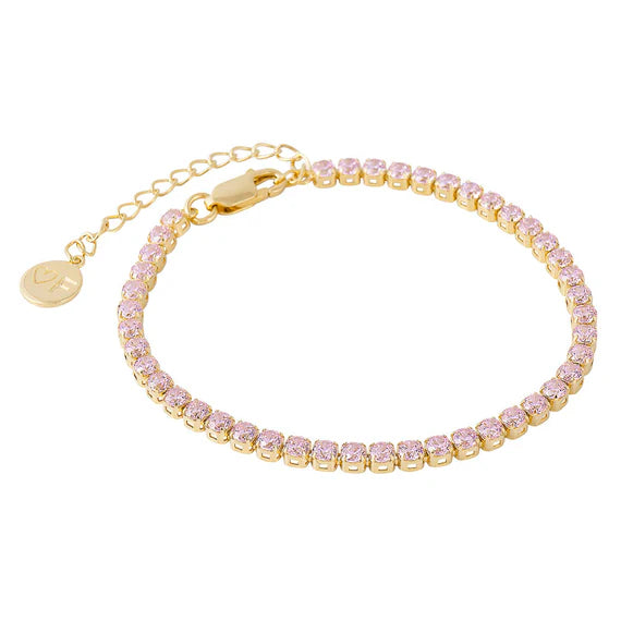 FAIRLEY ROSA TENNIS BRACELET