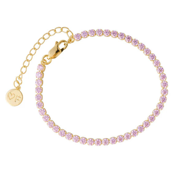 FAIRLEY ROSA TENNIS BRACELET