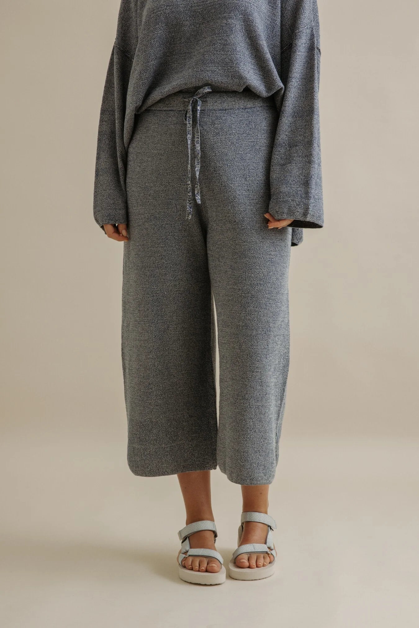 TALAMAYA RETREAT COTTON TWIST PANT - POOL COMBO