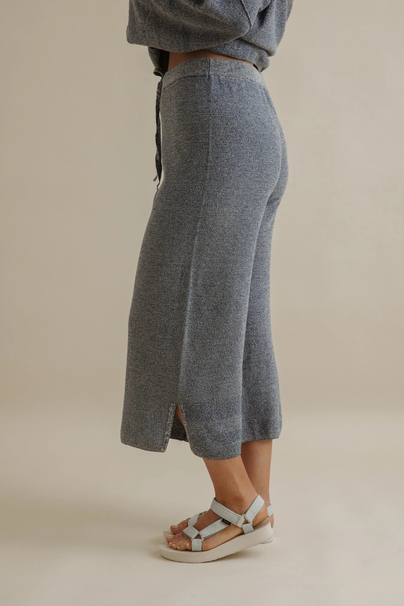 TALAMAYA RETREAT COTTON TWIST PANT - POOL COMBO