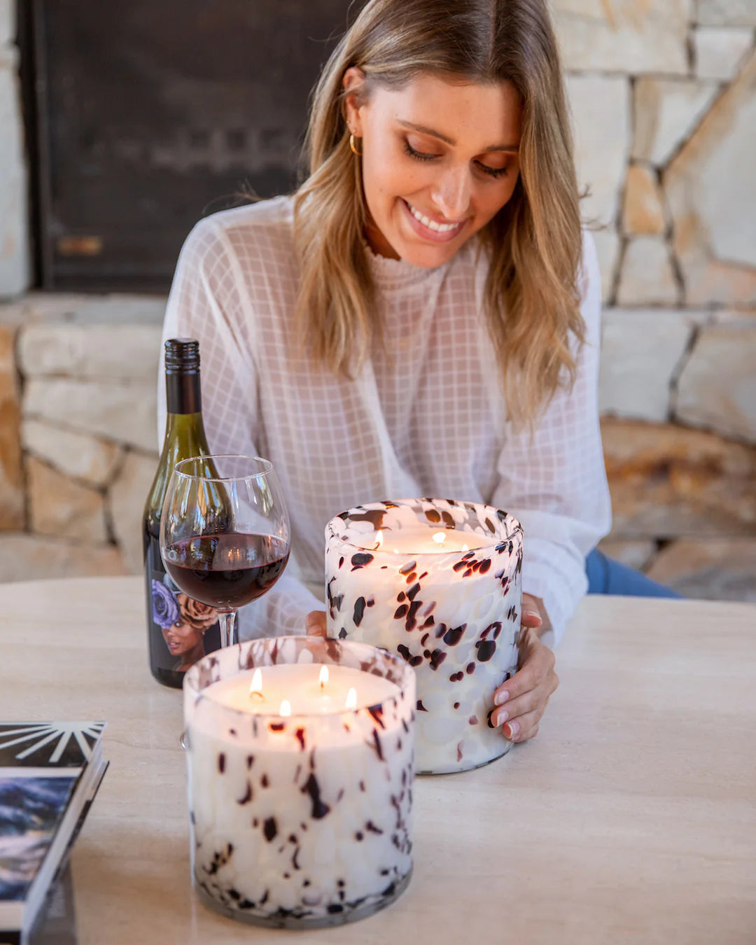APSLEY LUXURY CANDLE LARGE 1.7KG - SANTORINI