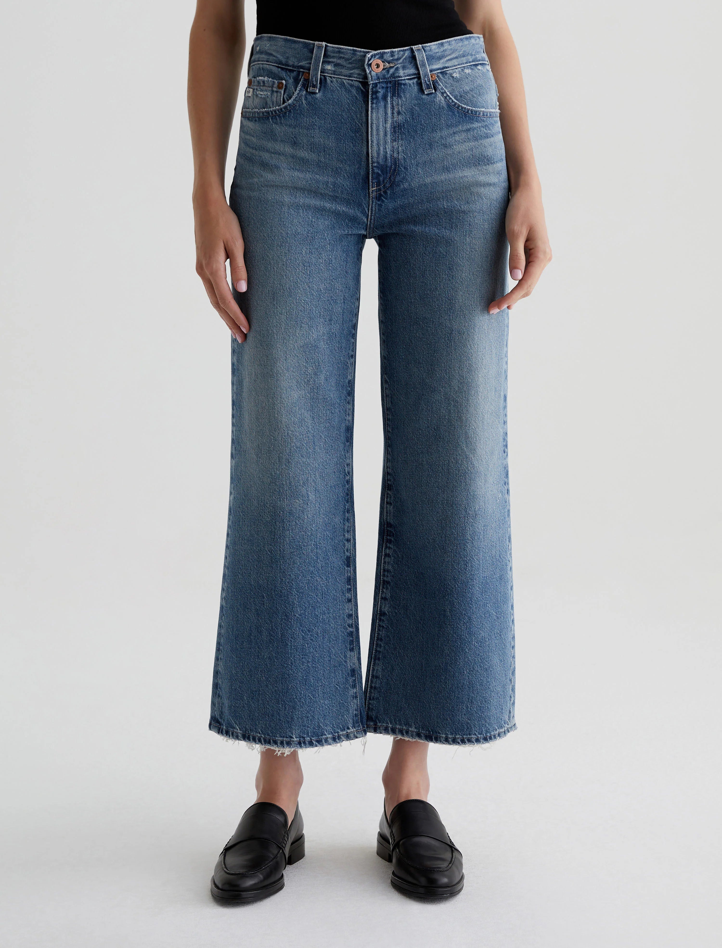 AG JEANS SAIGE WIDE LEG CROP - BELL CANYON