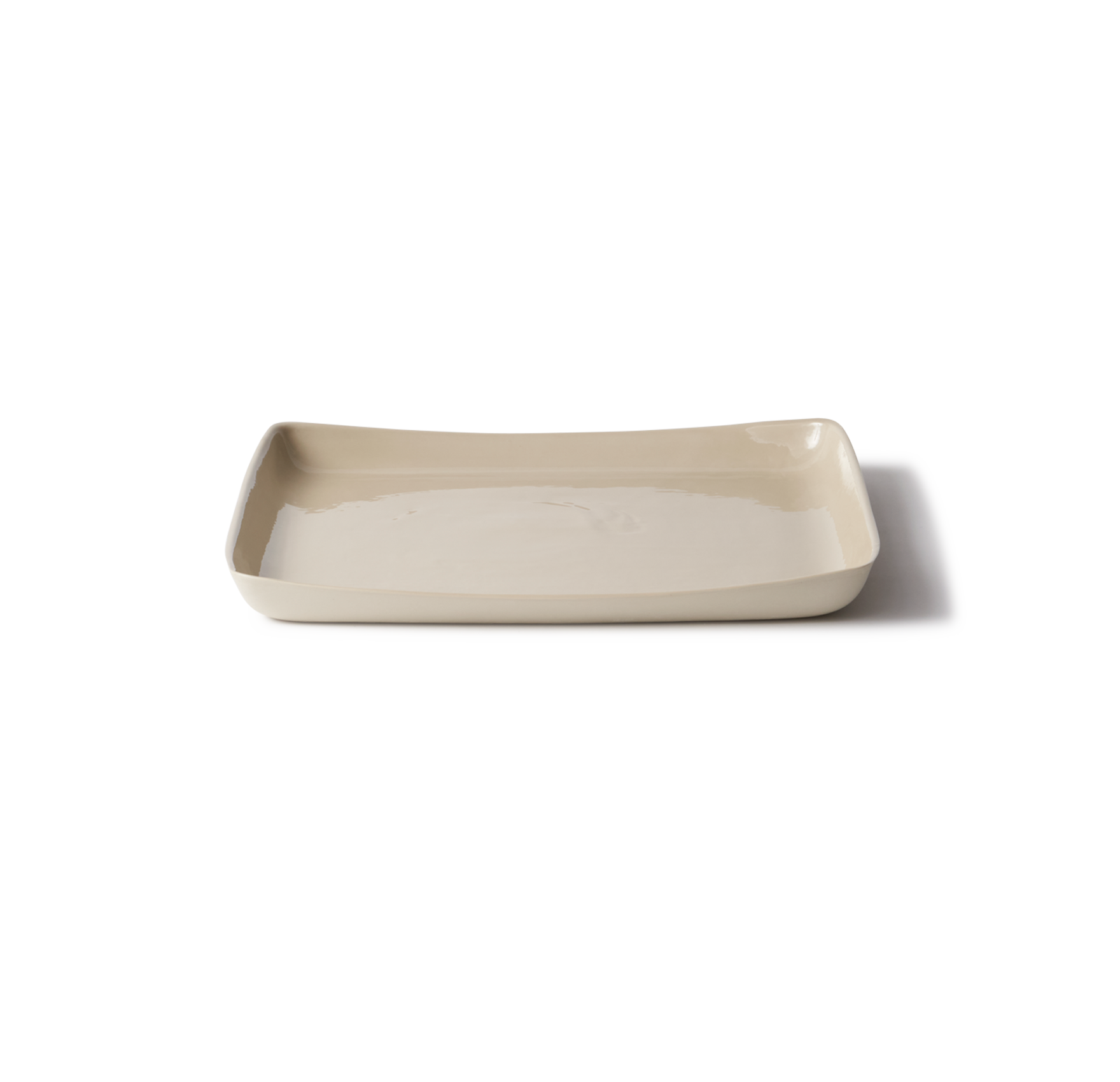 MUD SQUARE PLATTER LARGE - SAND