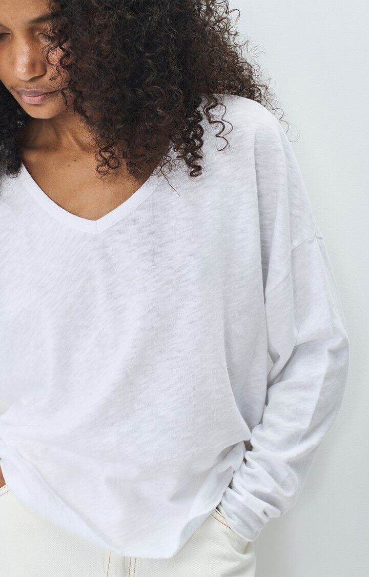 AMERICAN VINTAGE LONG SLEEVE T'SHIRT SONOMA - WHITE