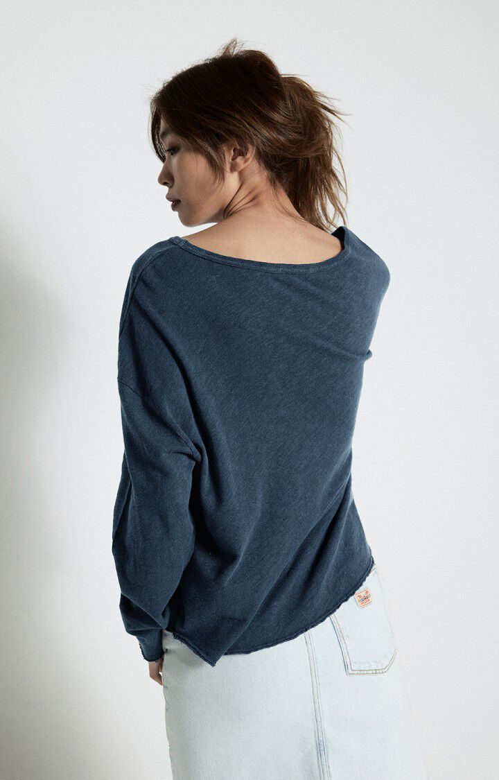 AMERICAN VINTAGE LONG SLEEVE T'SHIRT SONOMA - NAVY BLUE VINTAGE