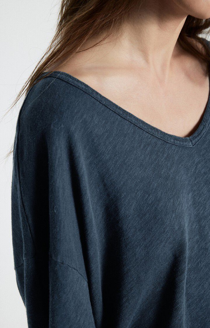 AMERICAN VINTAGE LONG SLEEVE T'SHIRT SONOMA - NAVY BLUE VINTAGE