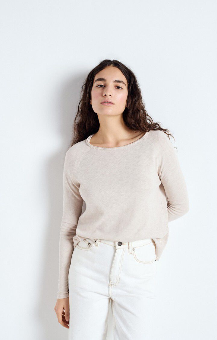 AMERICAN VINTAGE LONG SLEEVE T-SHIRT SONOMA - VINTAGE MASTIC