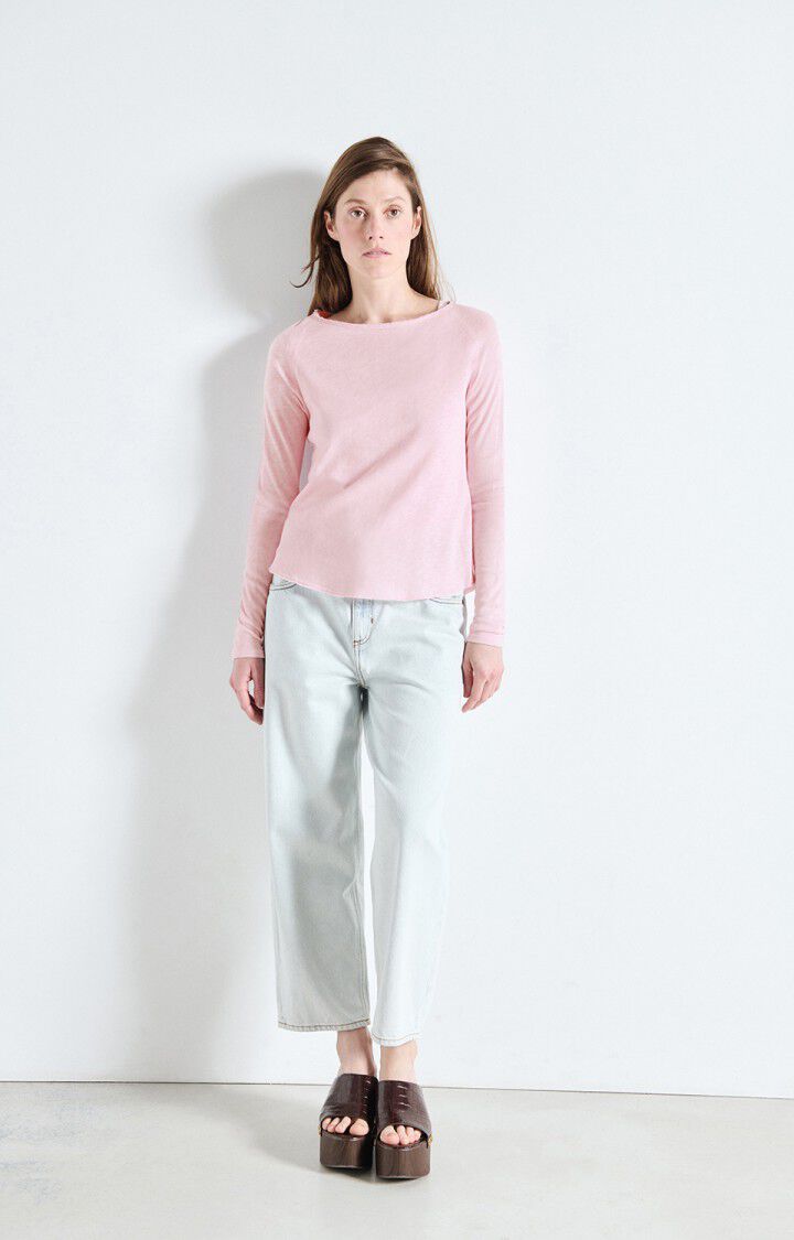 AMERICAN VINTAGE LONG SLEEVE T-SHIRT SONOMA - MARSHMELLOW
