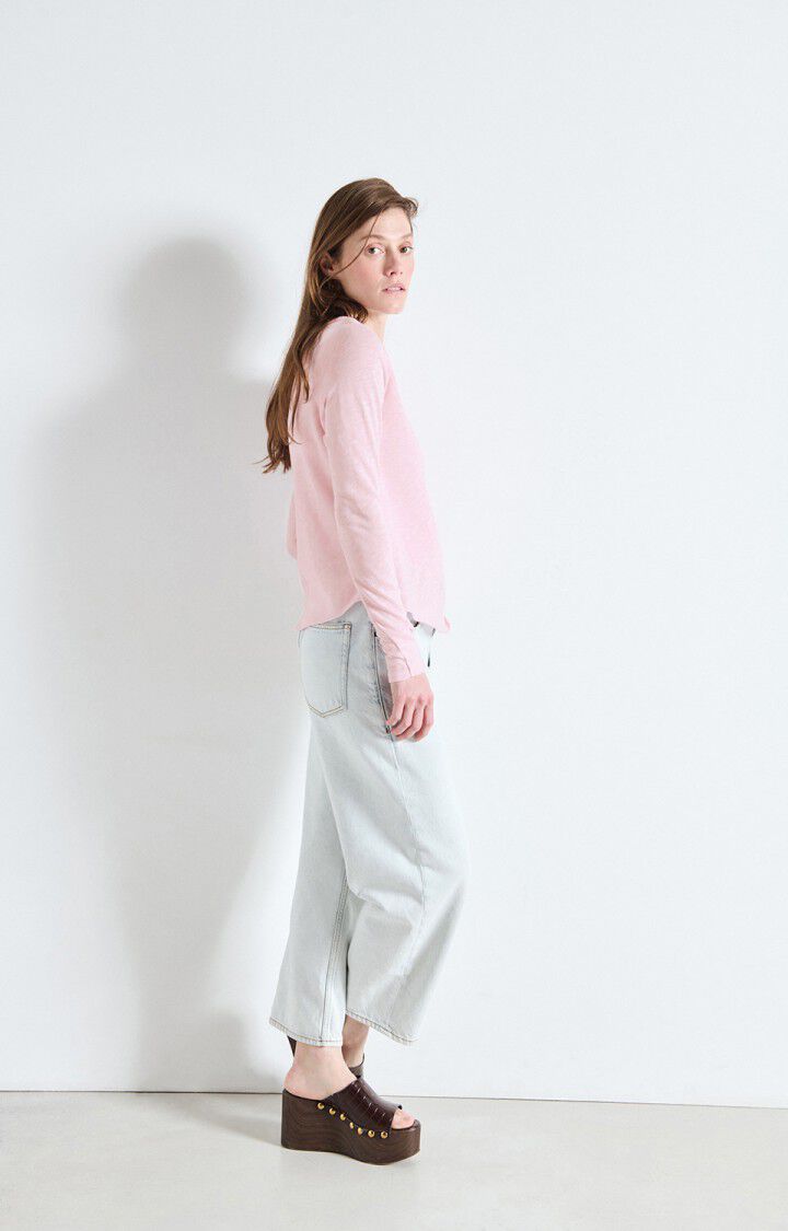 AMERICAN VINTAGE LONG SLEEVE T-SHIRT SONOMA - MARSHMELLOW