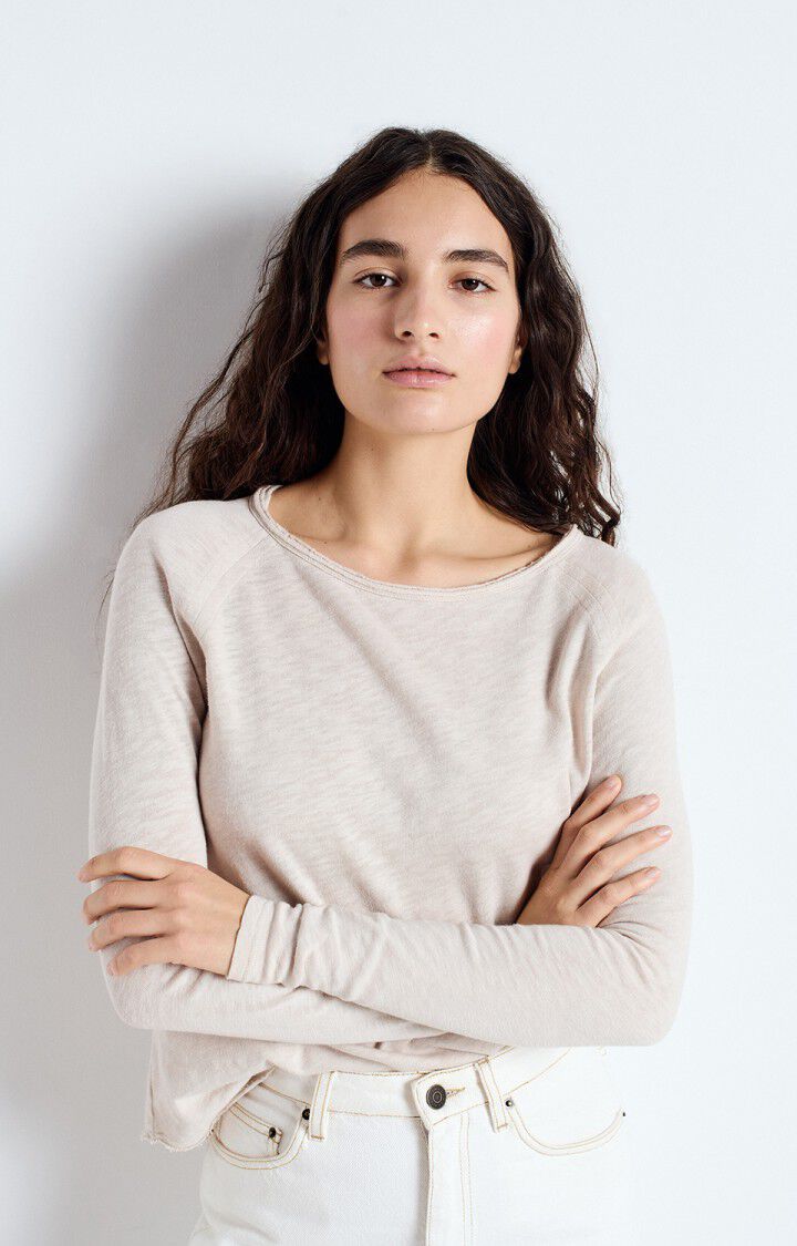 AMERICAN VINTAGE LONG SLEEVE T-SHIRT SONOMA - VINTAGE MASTIC