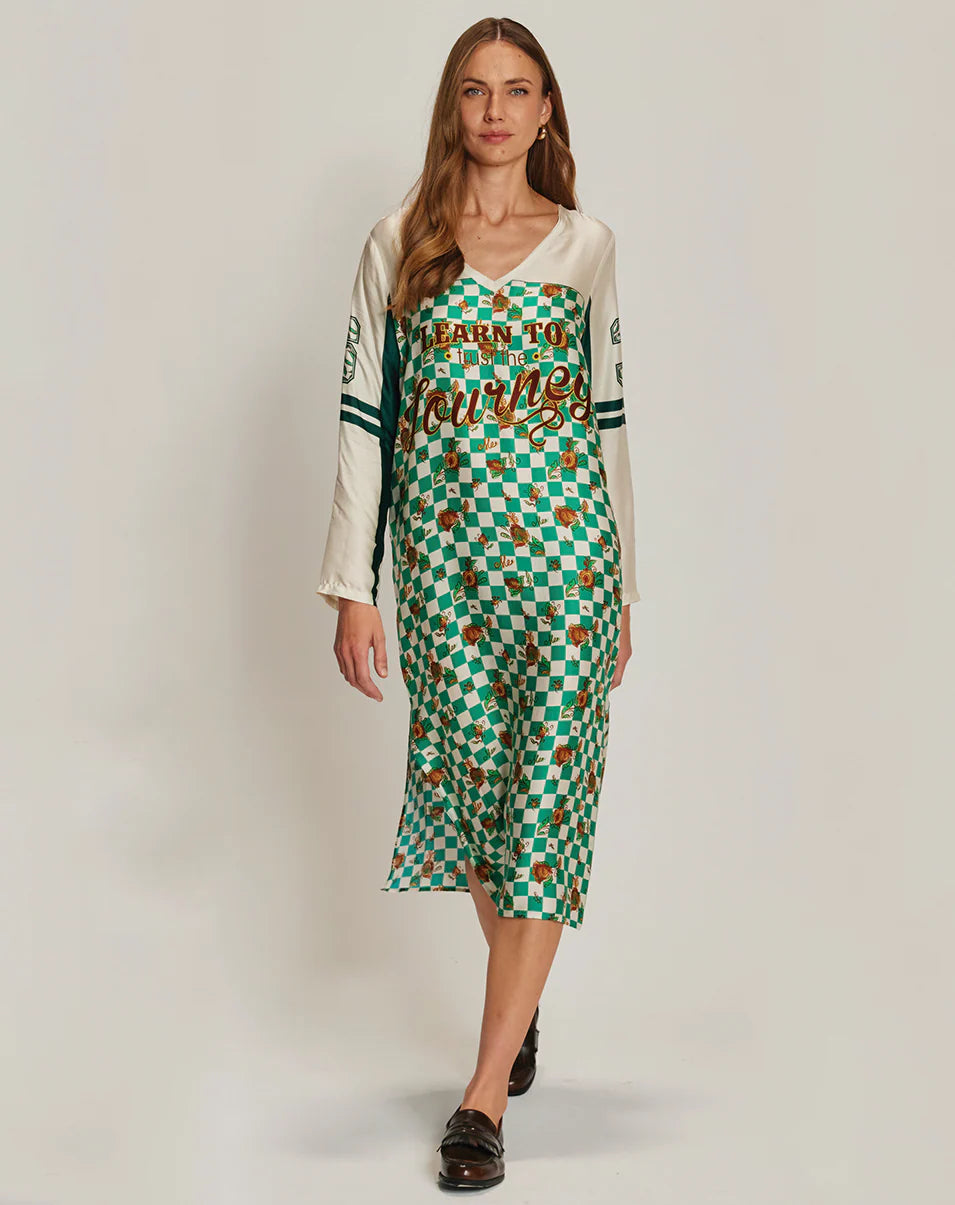 ME369 VIOLET T DRESS SPORTY JADE