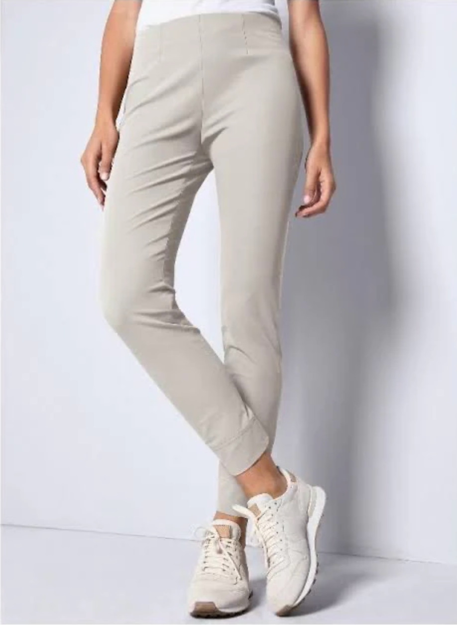 RAFFAELLO ROSSI PENNY COTTON SUPERSTRETCH PANT - DUNE