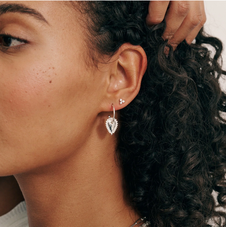 MURKANI ESCAPE SMALL HOOP EARRINGS - STERLING SILVER