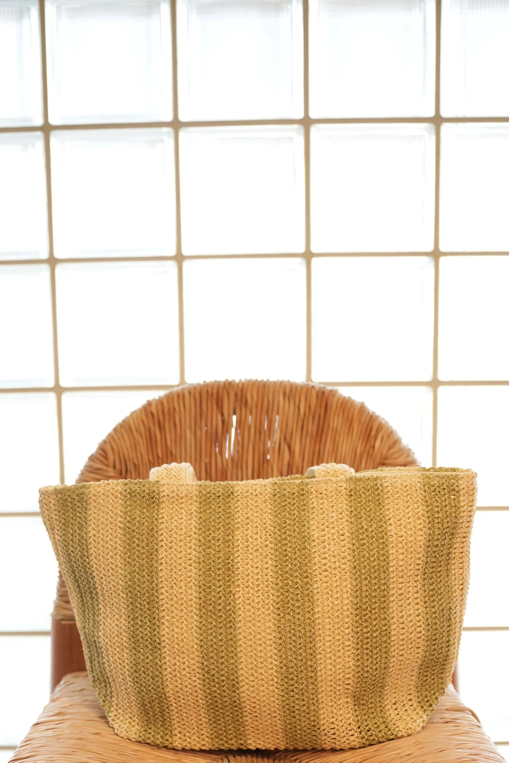 MIA CAPRI VACAY BAG SAGE GREEN STRIPE