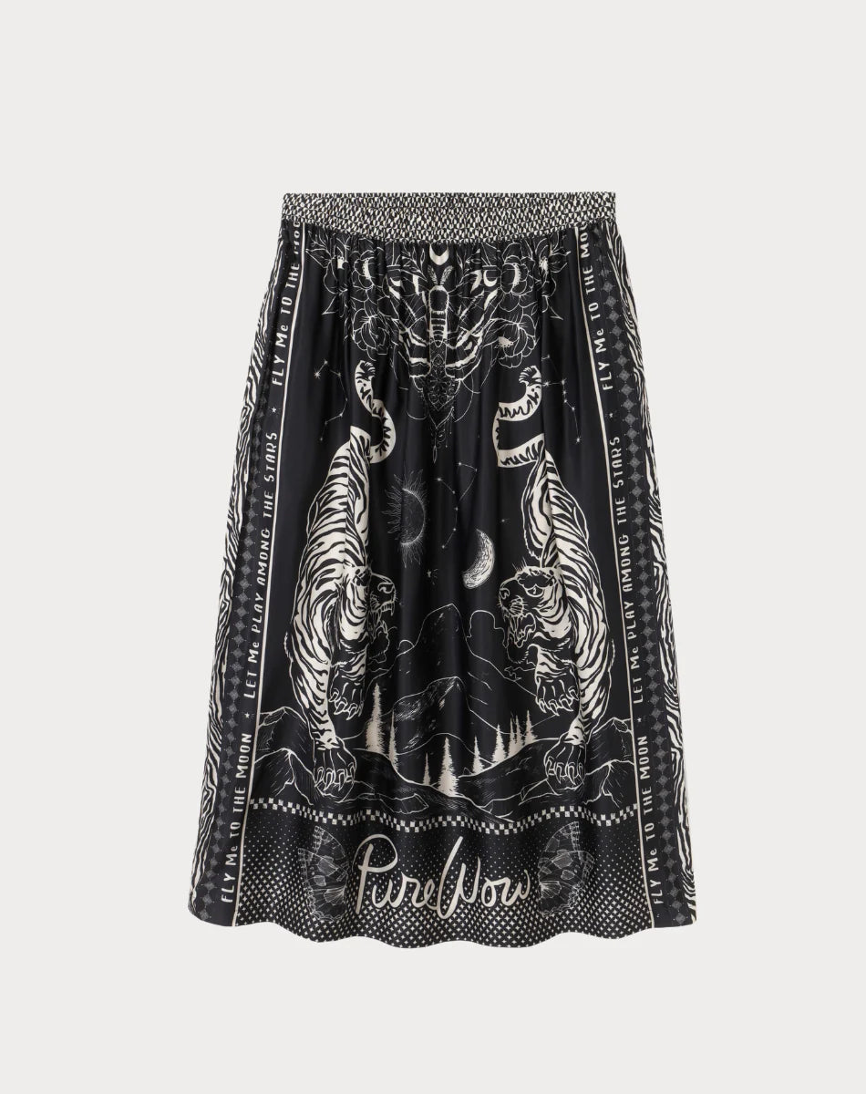 ME369 VANESSA PRINTED MIDI MAGIC SKIRT