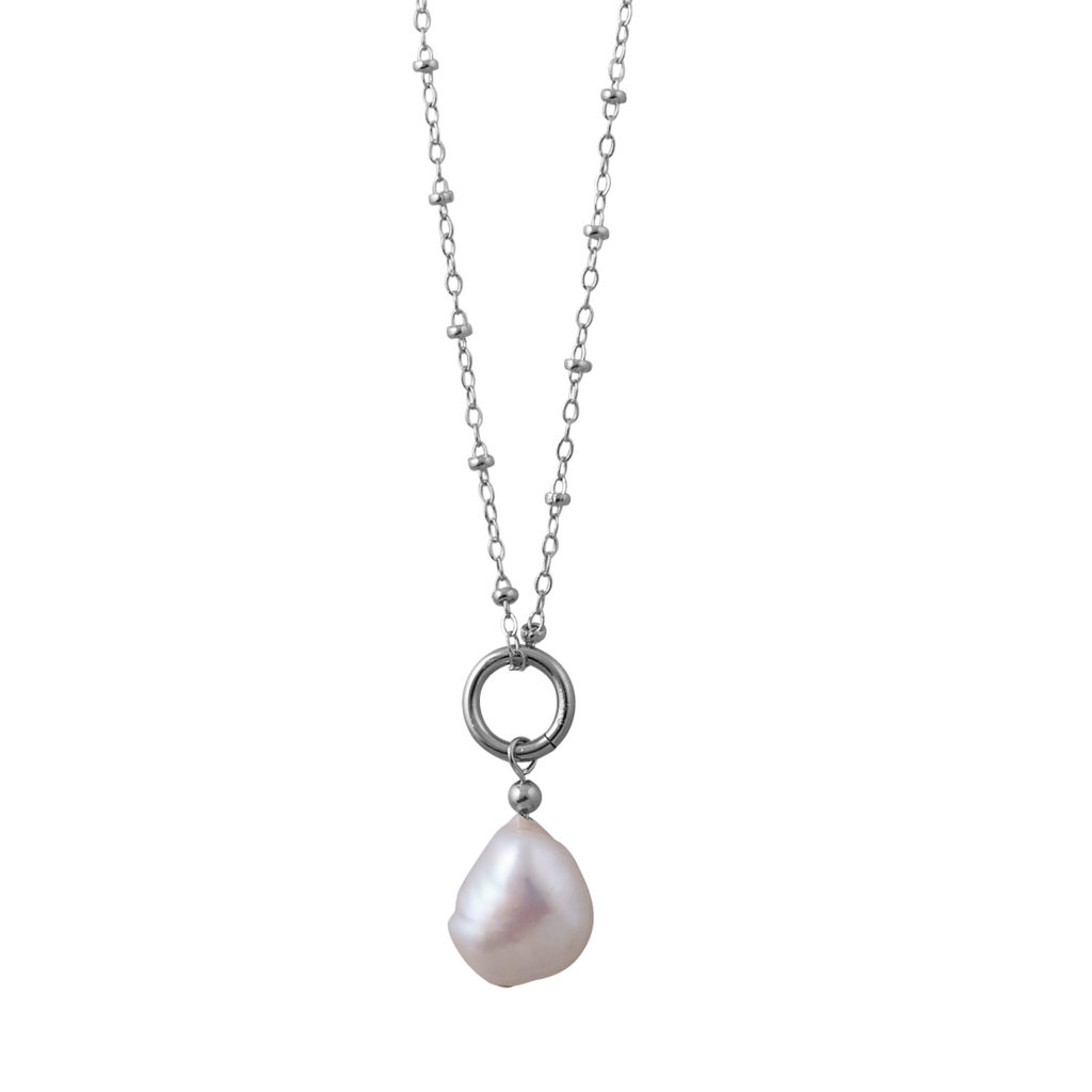 VON TRESKOW ROSARIO NECKLACE BAROQUE PEARL 50CM