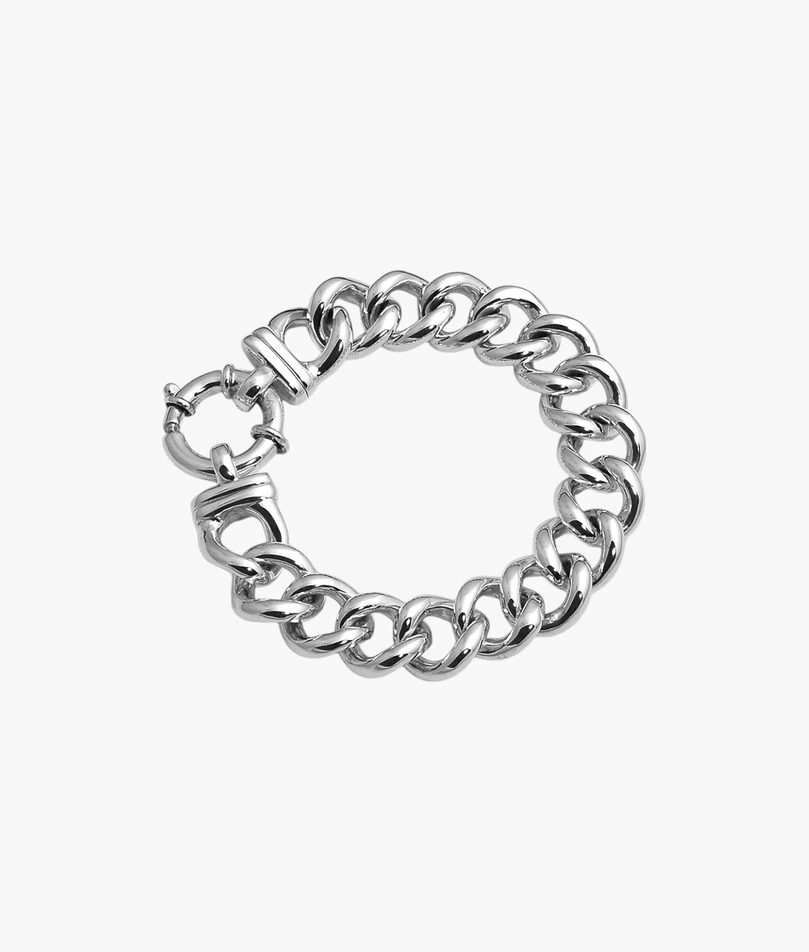 VON TRESKOW MEDIUM MAMA BOLT BRACELET SILVER