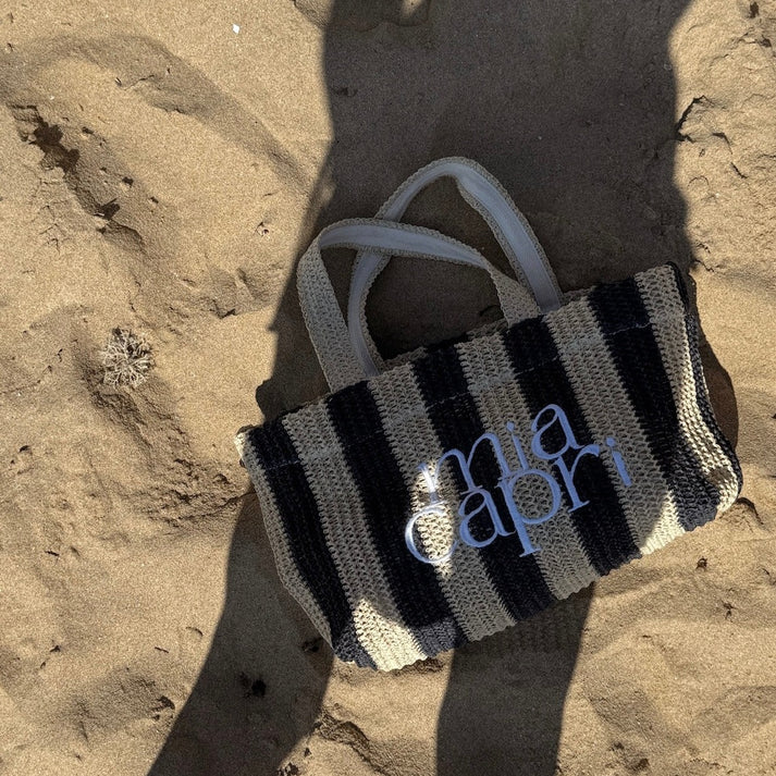 MIA CAPRI VACAY BAG NAVY STRIPE