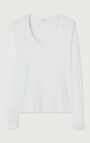 AMERICAN VINTAGE LONG SLEEVE T'SHIRT JACKSONVILLE - WHITE