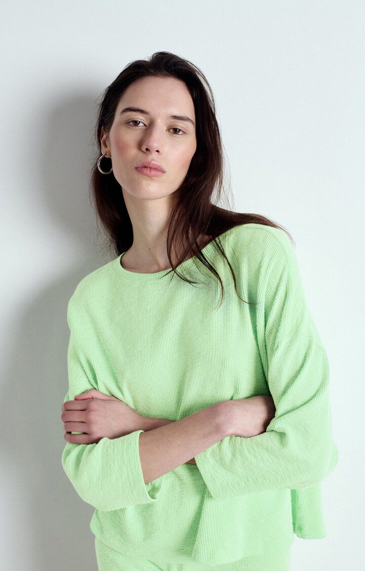AMERICAN VINTAGE LONG SLEEVE T'SHIRT YRUKI - ALMOND