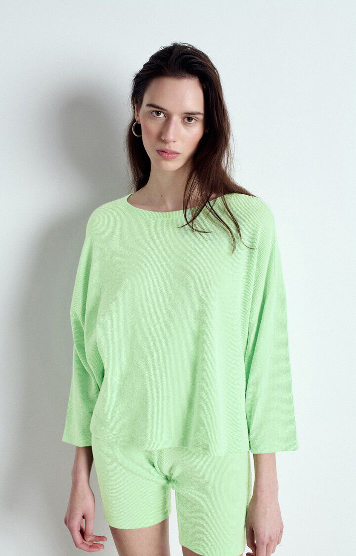 AMERICAN VINTAGE LONG SLEEVE T'SHIRT YRUKI - ALMOND