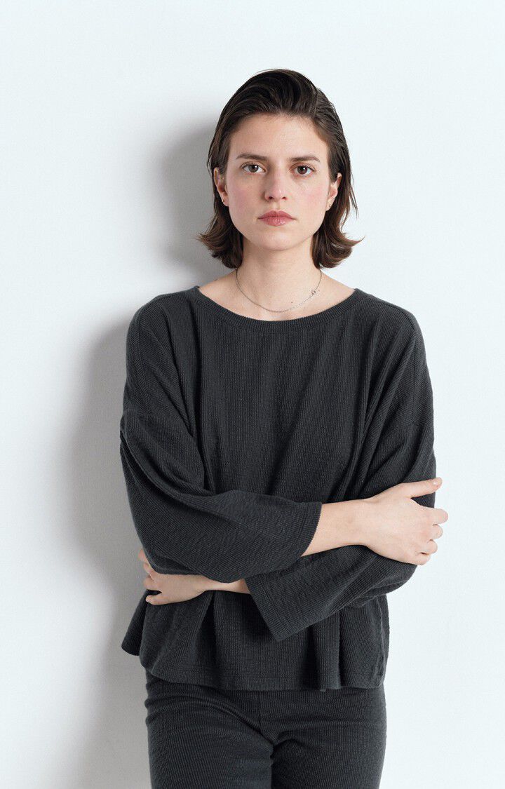 AMERICAN VINTAGE LONG SLEEVE T'SHIRT YRUKI - SLATE