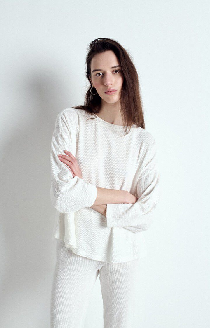 AMERICAN VINTAGE LONG SLEEVE T'SHIRT YRUKI - WHITE