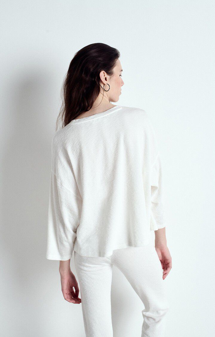 AMERICAN VINTAGE LONG SLEEVE T'SHIRT YRUKI - WHITE